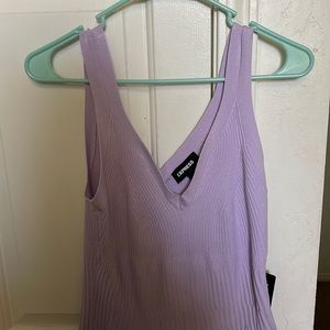 Tank top women purple Express dress